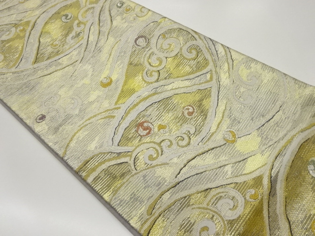 波模様織出し袋帯